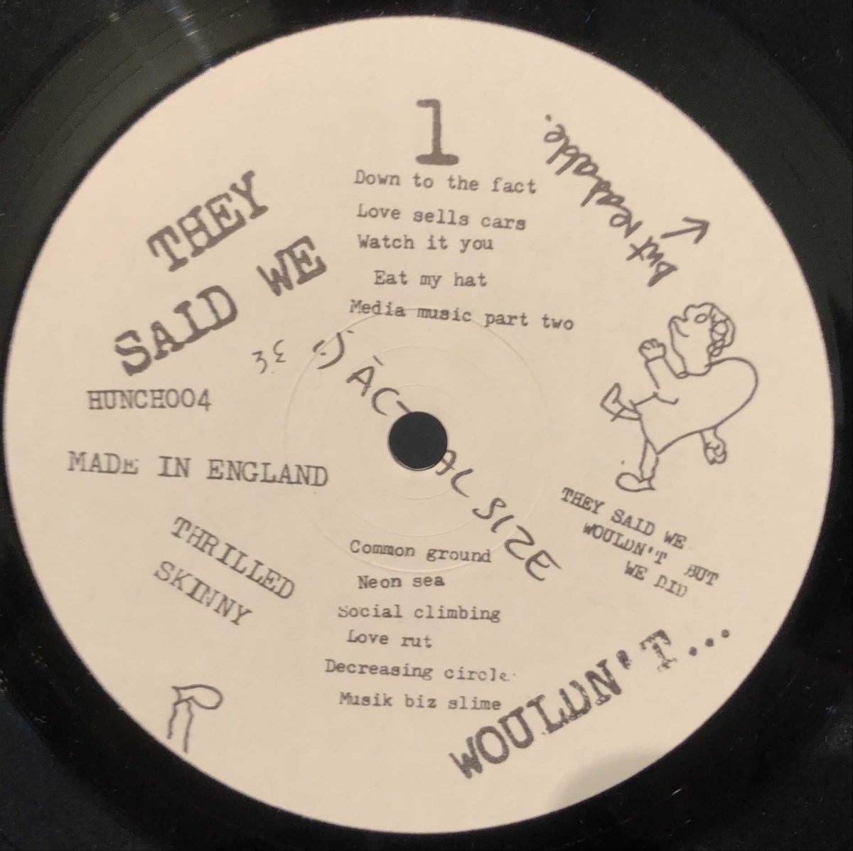 Thrilled Skinny ‎– They Said We Wouldn't But We Did LP Plak - Görsel 3