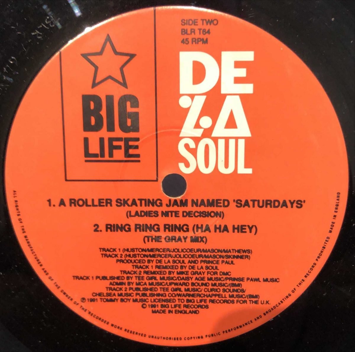 De La Soul ‎– Keepin' The Faith Maxi Single Plak - Görsel 2
