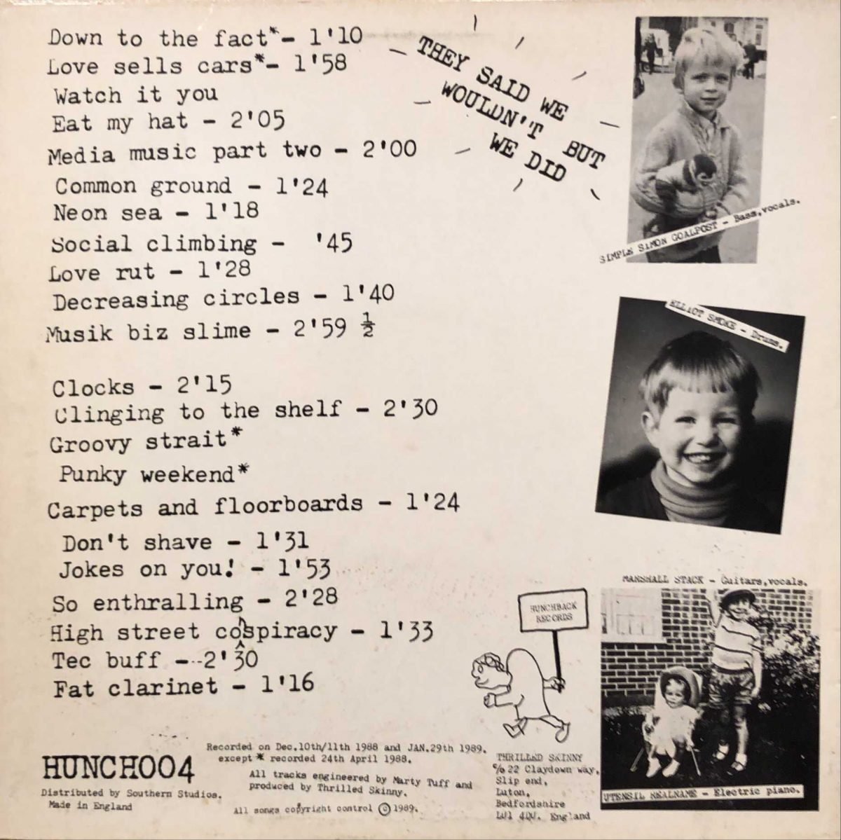 Thrilled Skinny ‎– They Said We Wouldn't But We Did LP Plak - Görsel 2