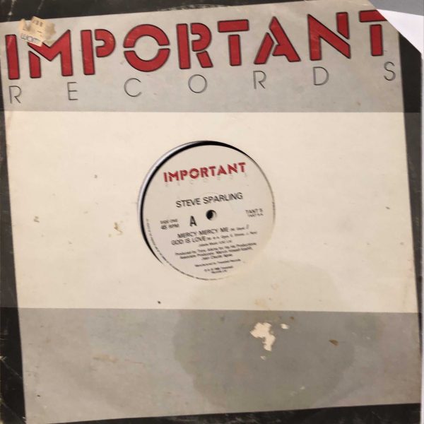 Steve Sparling – Mercy Mercy Me/God Is Love  12'' Maxi Single Plak