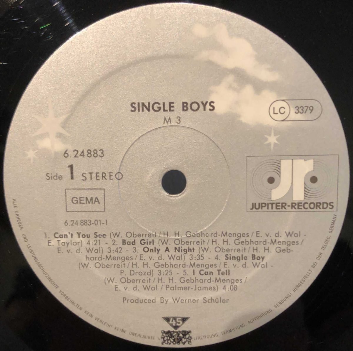 M3 ‎– Single Boys LP Plak - Görsel 3