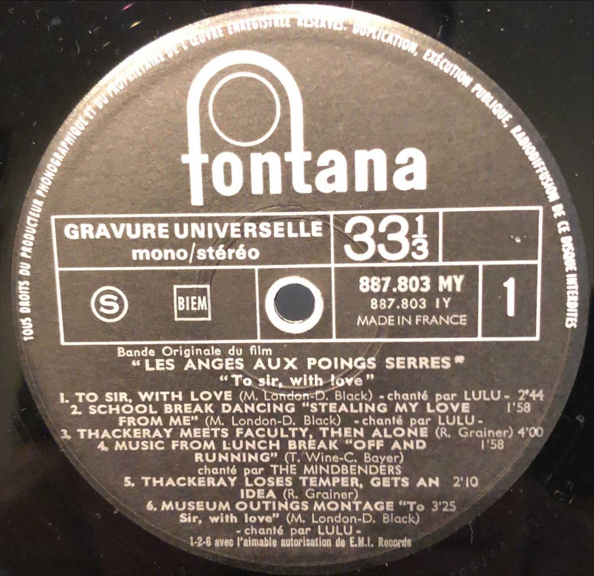 Les Anges Aux Poings Serrés (Bande Originale Du Film) LP Plak - Görsel 3