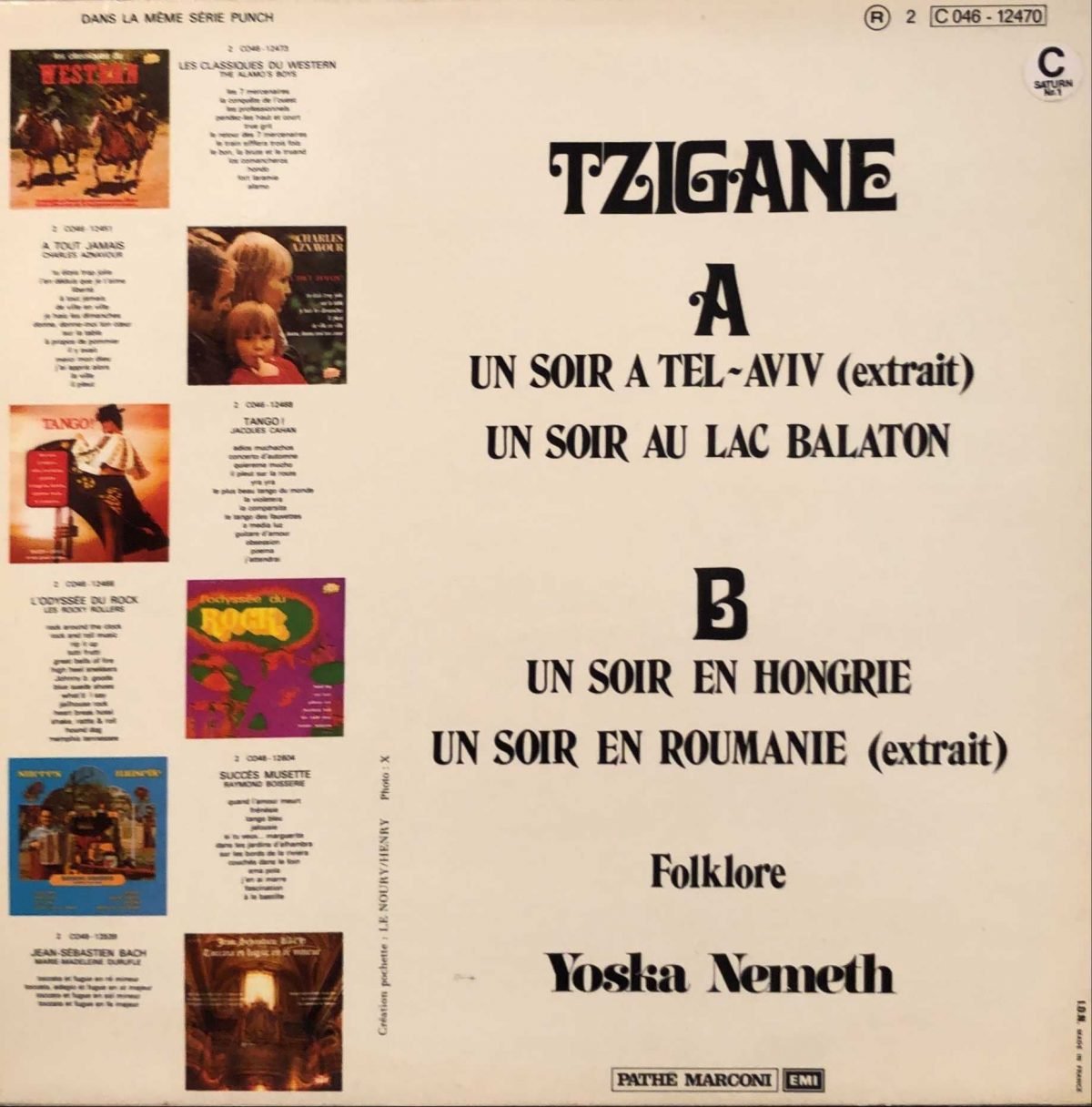 Yoska Nemeth ‎– Tzigane LP Plak - Görsel 2