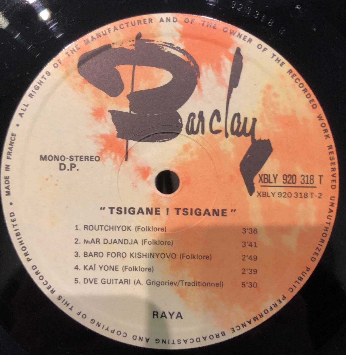 Raya ‎– Tsigane! Tsigane! LP Plak - Görsel 2