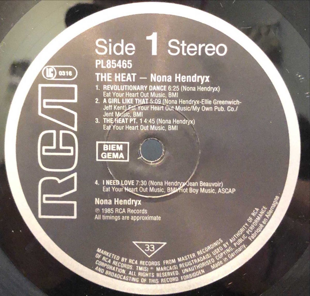 Nona Hendryx ‎- The Heat LP Plak - Görsel 3