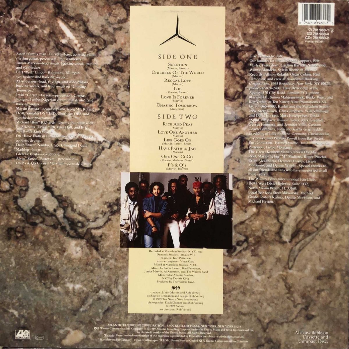 The Wailers Band ‎– I.D.  LP Plak - Görsel 2