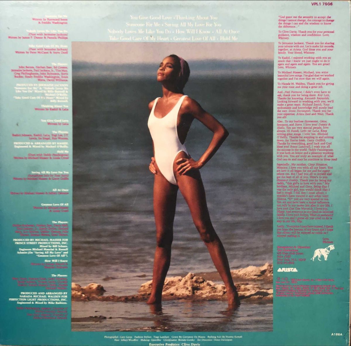 Whitney Houston ‎– Whitney Houston LP Plak - Görsel 3