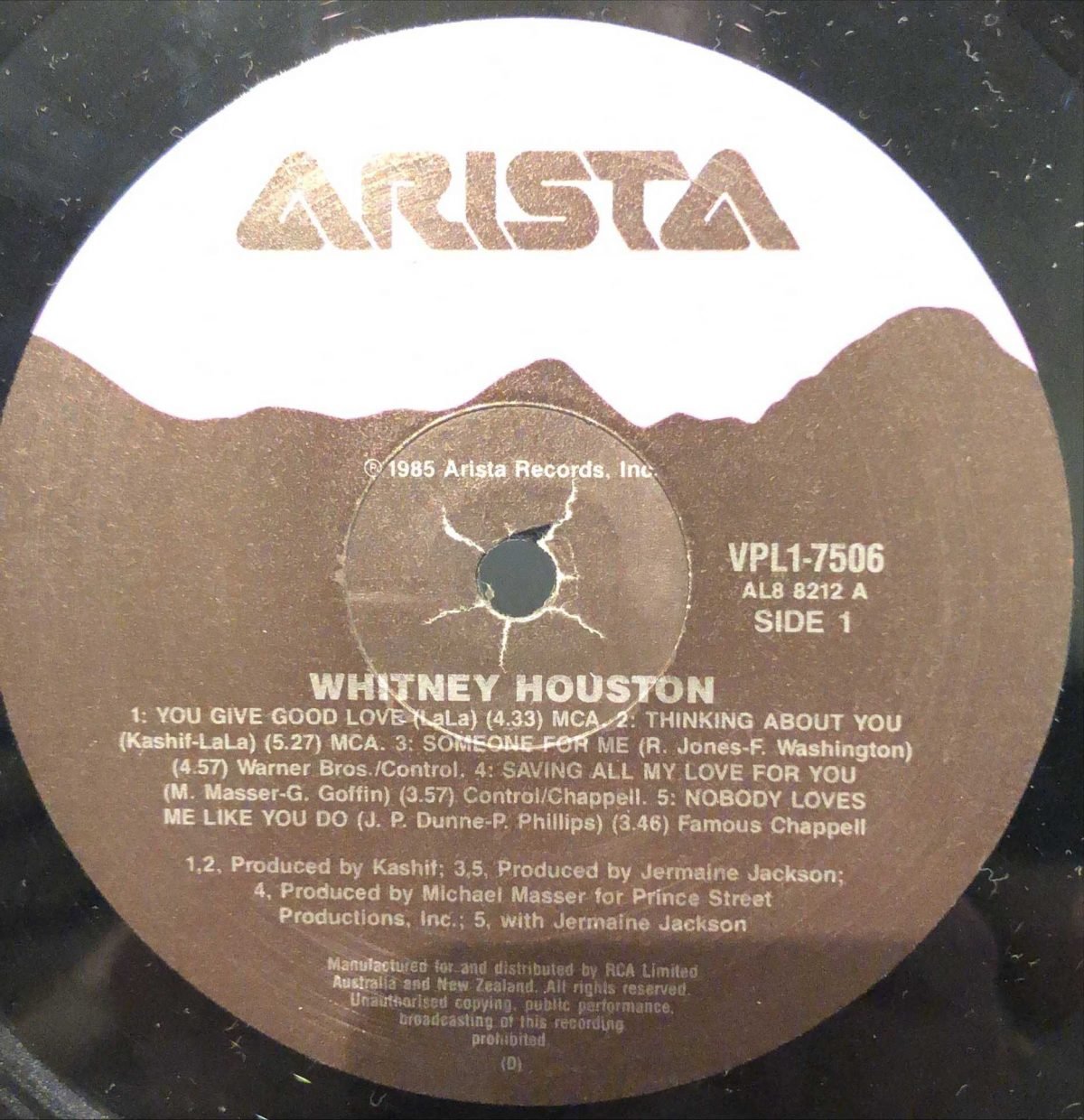 Whitney Houston ‎– Whitney Houston LP Plak - Görsel 2