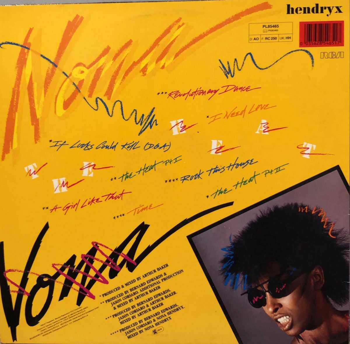 Nona Hendryx ‎- The Heat LP Plak - Görsel 2