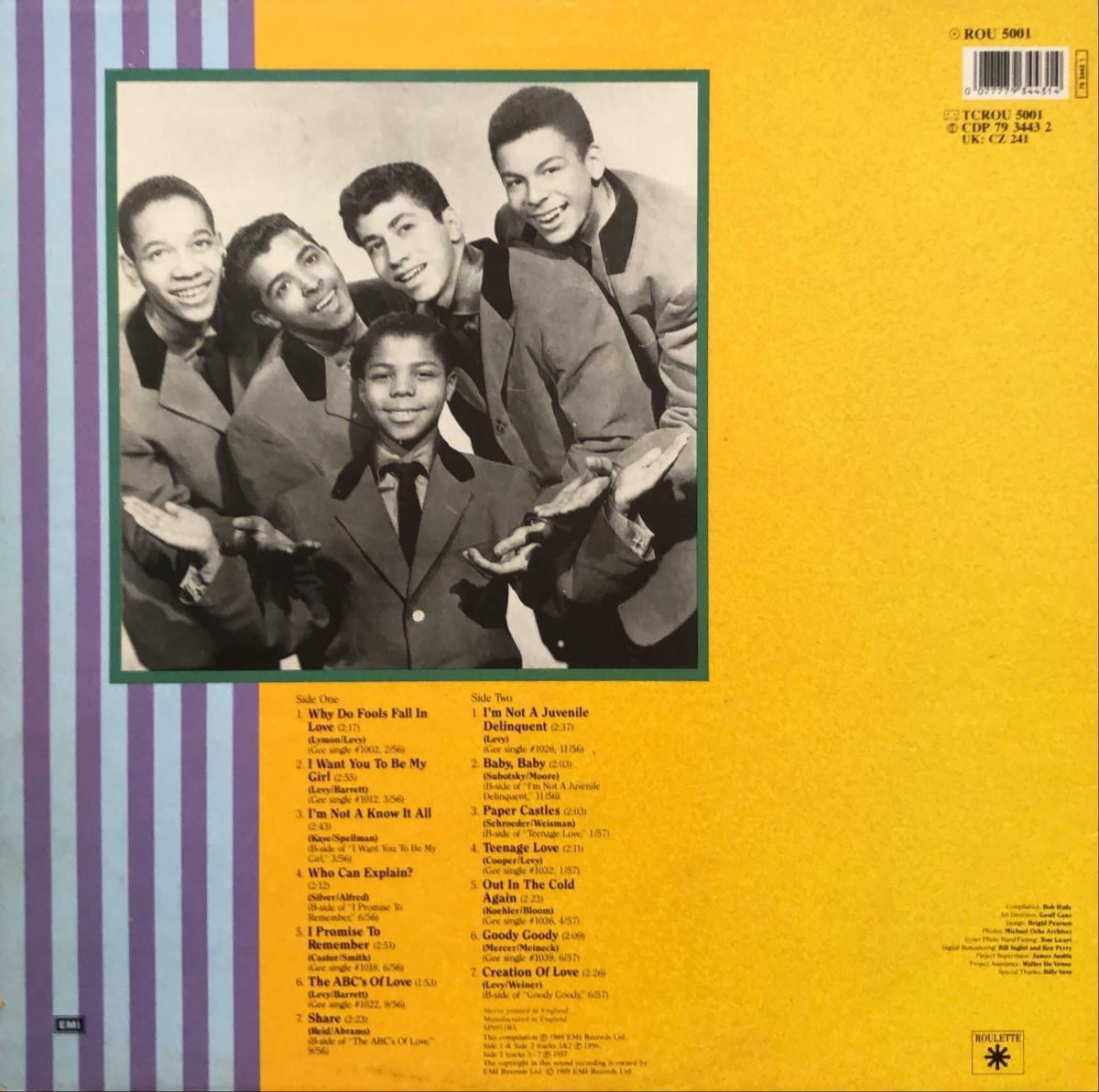 Frankie Lymon & The Teenagers ‎– The Best Of LP Plak - Görsel 2