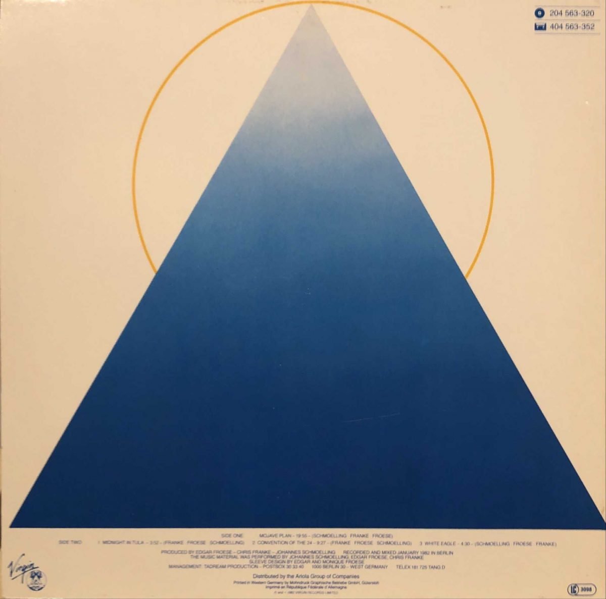Tangerine Dream ‎– White Eagle LP Plak - Görsel 3