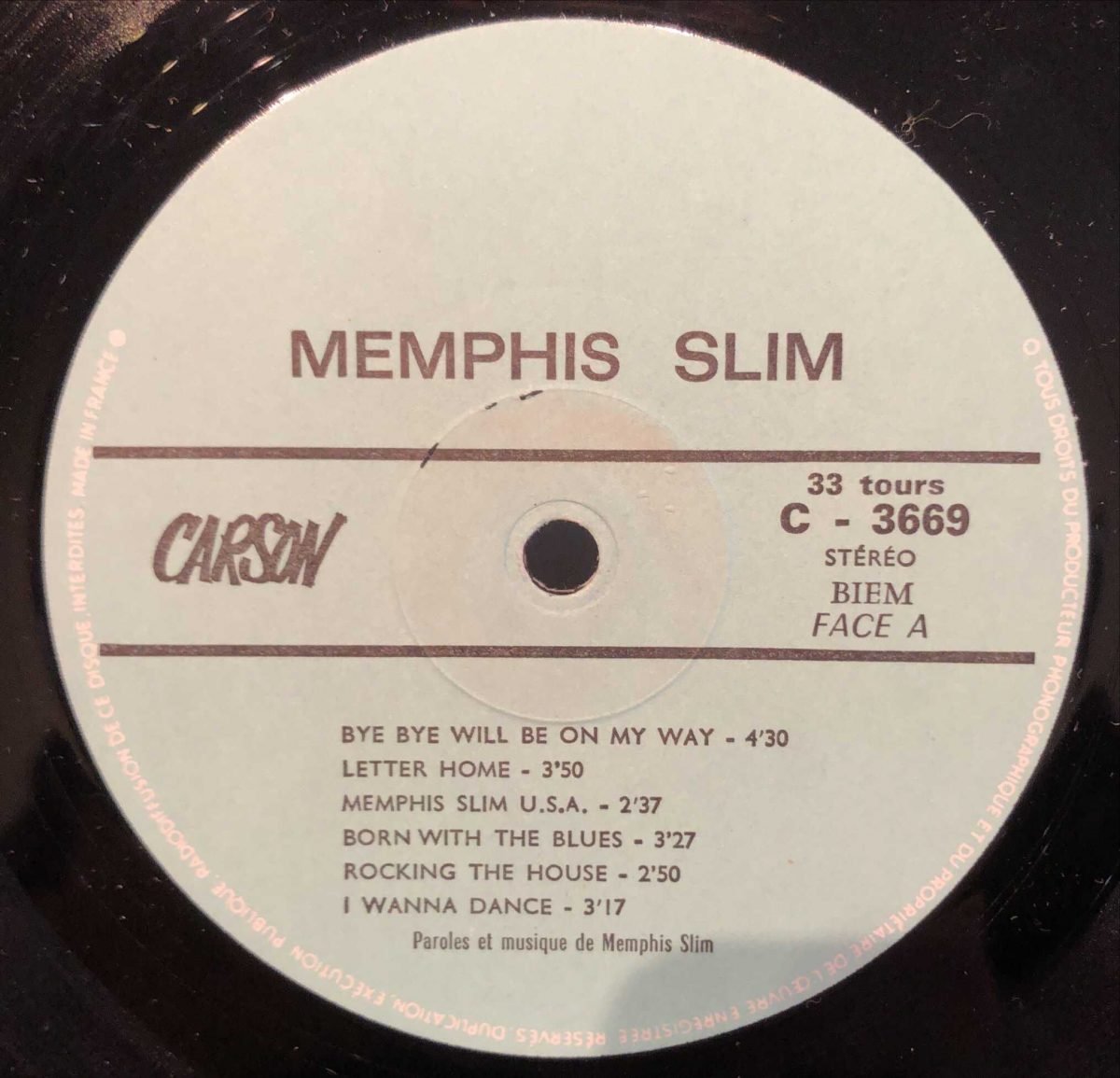Memphis Slim ‎– My Name Is Memphis Slim LP Plak - Görsel 3