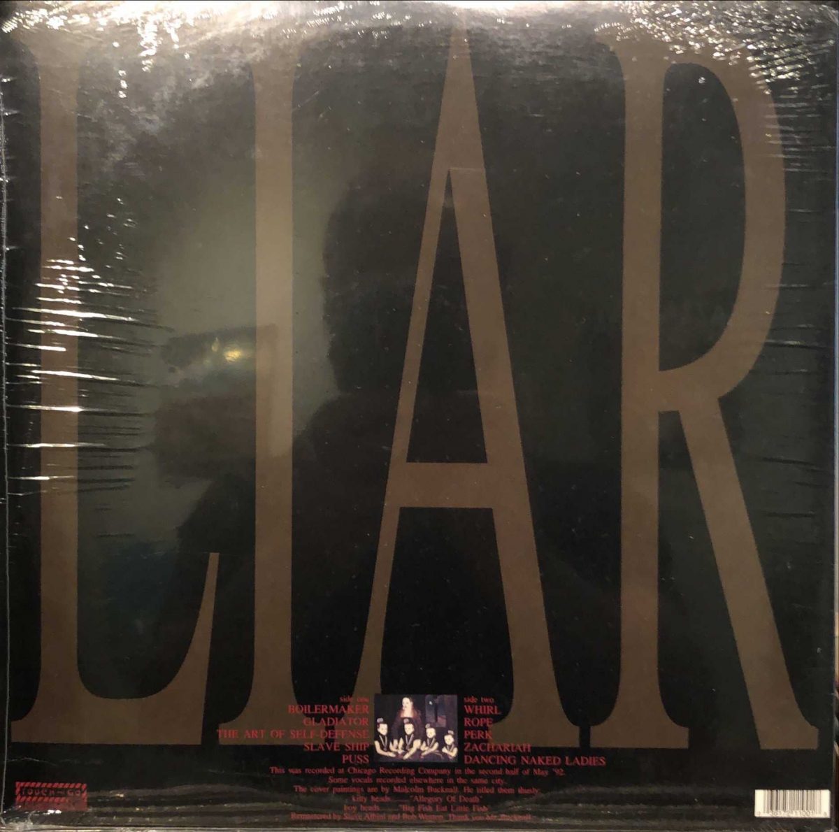 The Jesus Lizard ‎– Liar LP Plak - Görsel 2