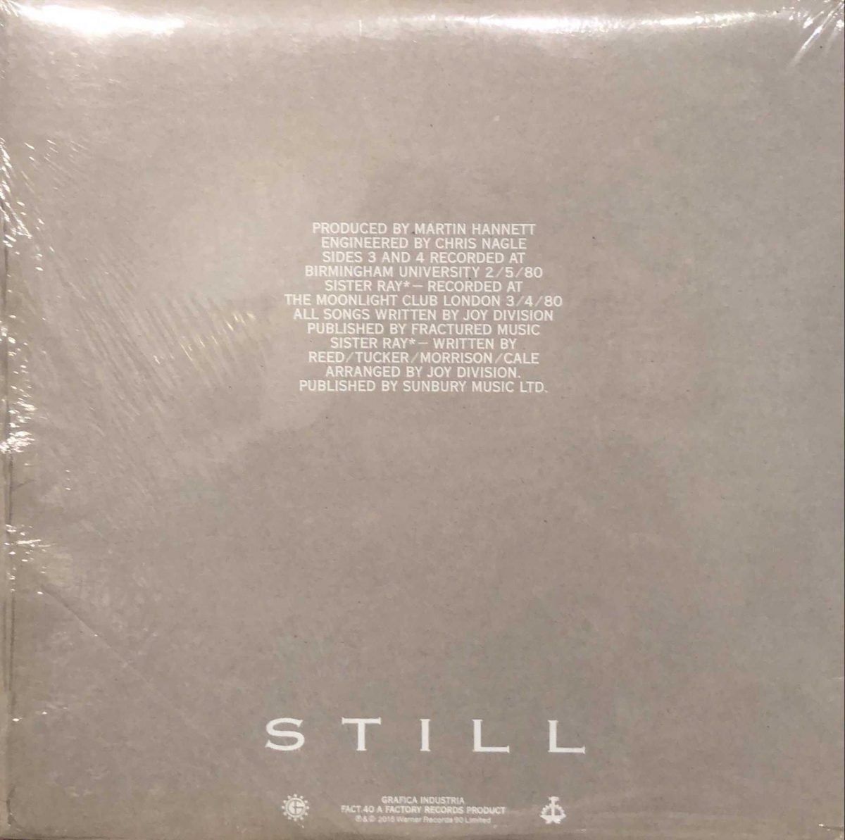 Joy Division ‎– Still 2LP Plak - Görsel 2