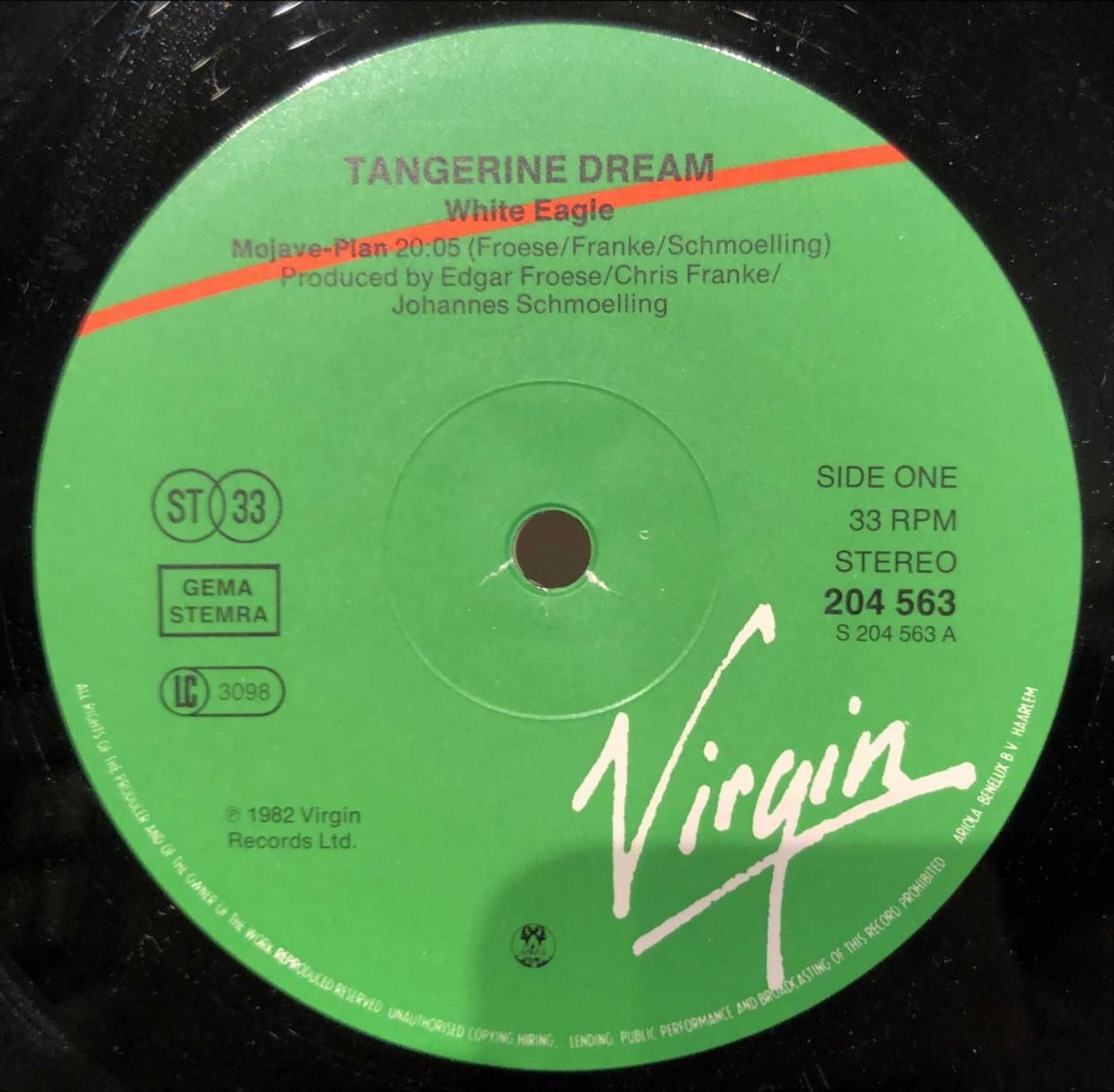 Tangerine Dream ‎– White Eagle LP Plak - Görsel 2
