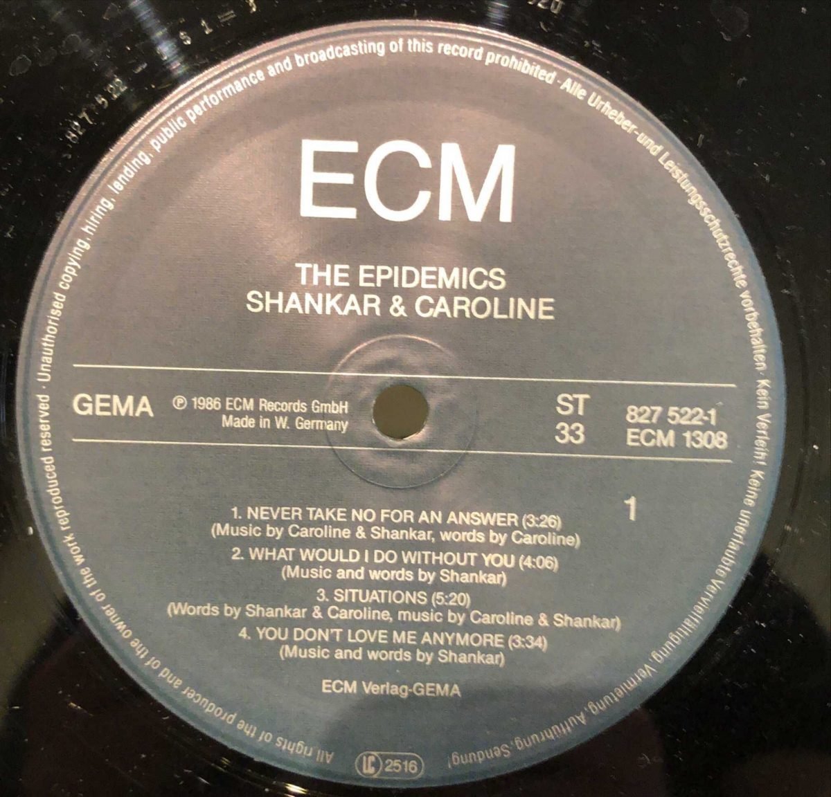 The Epidemics : Shankar / Caroline – The Epidemics LP Plak - Görsel 3