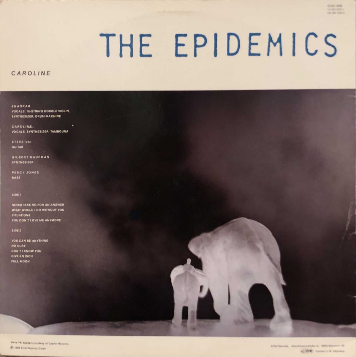 The Epidemics : Shankar / Caroline – The Epidemics LP Plak - Görsel 2