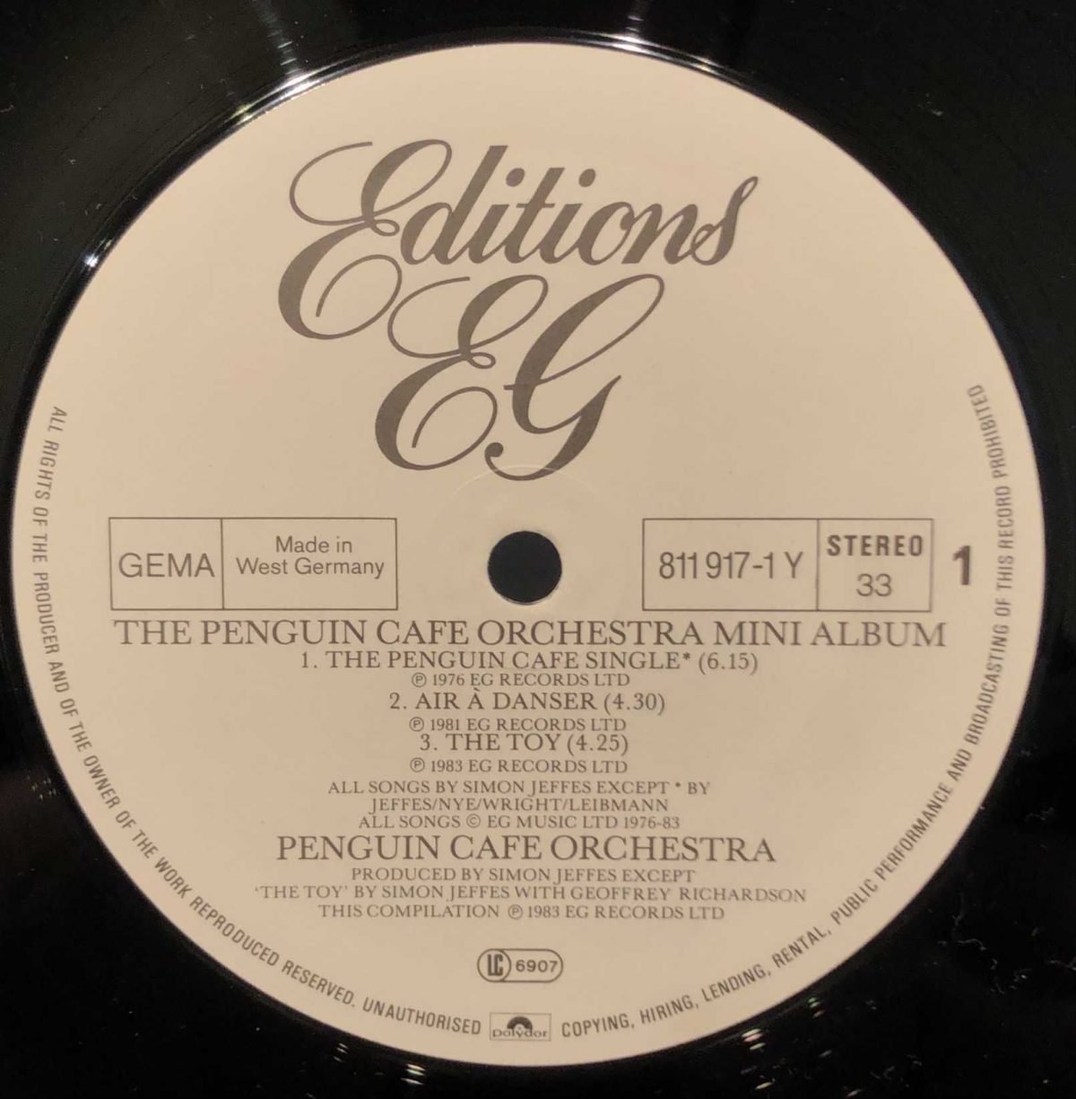 Penguin Cafe Orchestra ‎– The Penguin Cafe Orchestra Mini Album LP Plak - Görsel 3