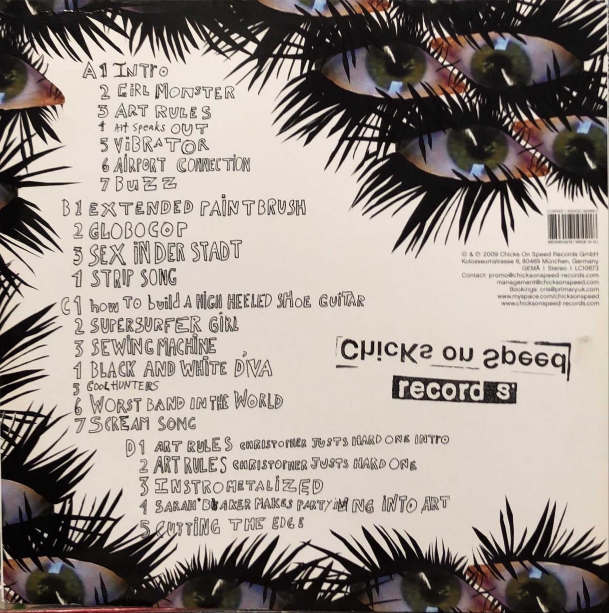 Chicks On Speed ‎– Cutting The Edge 2LP Plak - Görsel 2