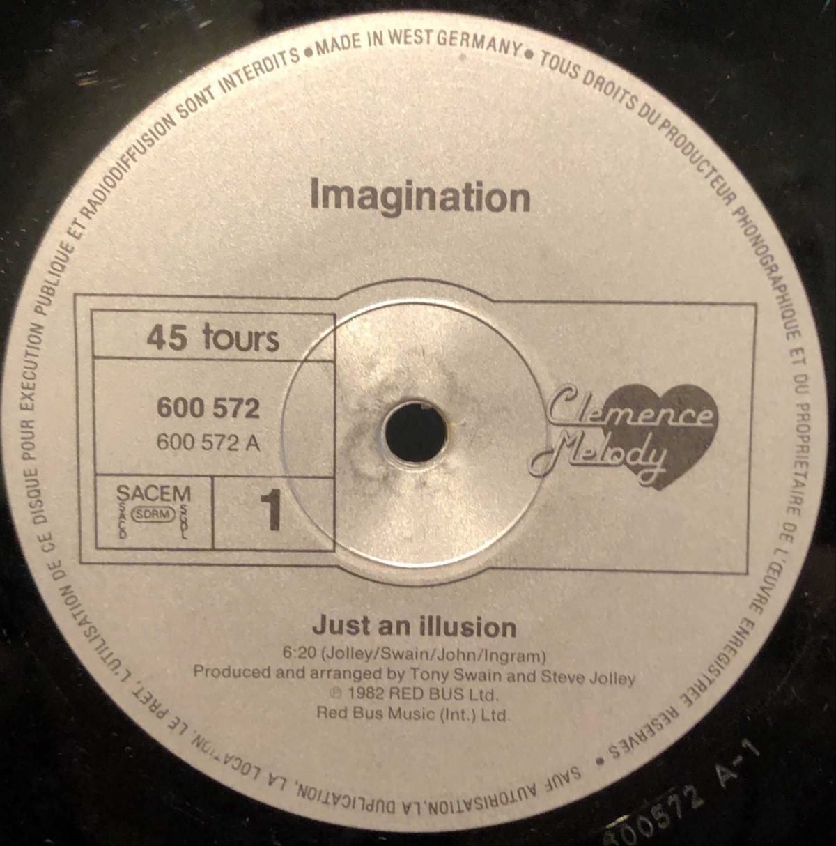 Imagination ‎– Just An Illusion / Flashback Maxi Single Plak - Görsel 3