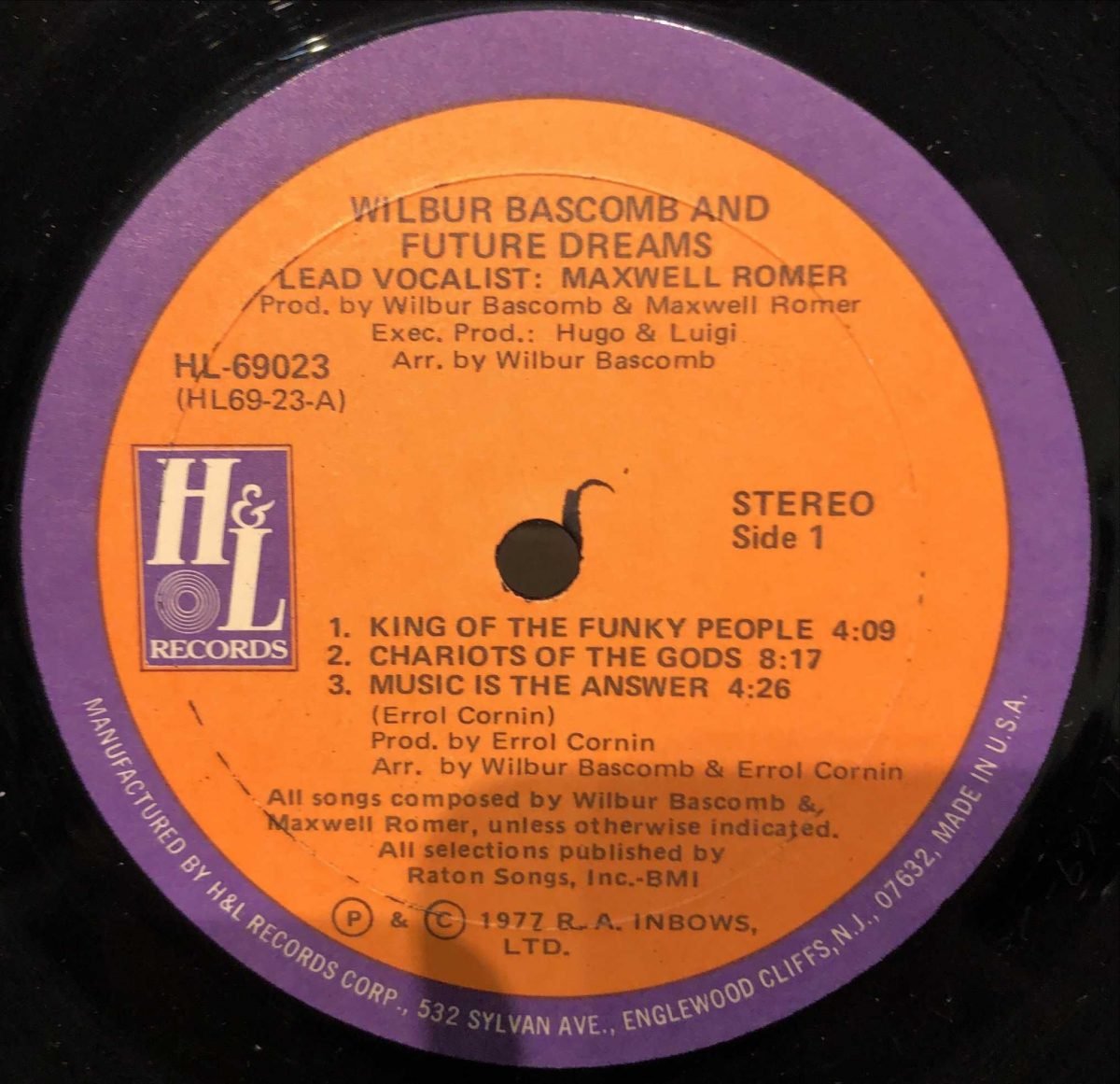 Wilbur Bascomb ‎– And Future Dreams LP Plak - Görsel 3