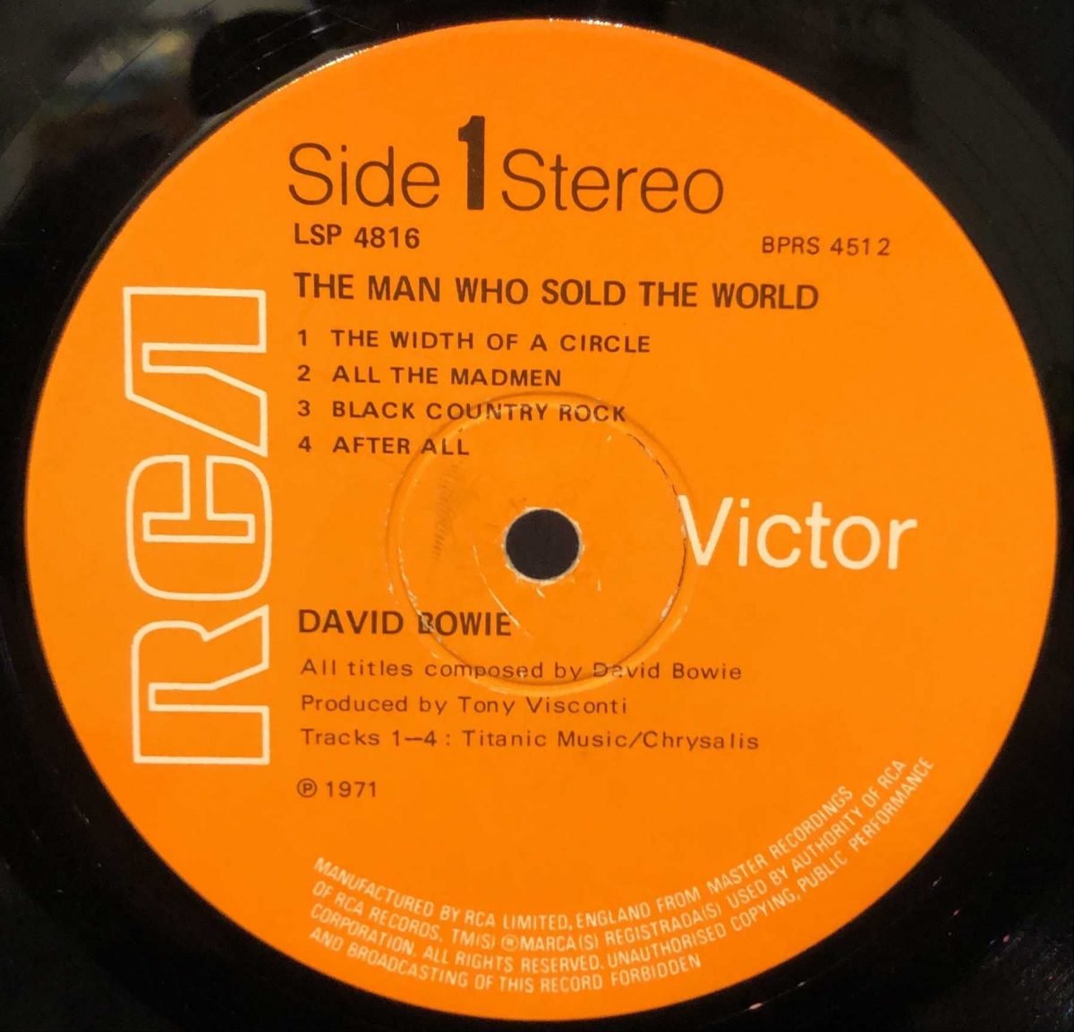 David Bowie ‎– The Man Who Sold The World LP Plak - Görsel 3