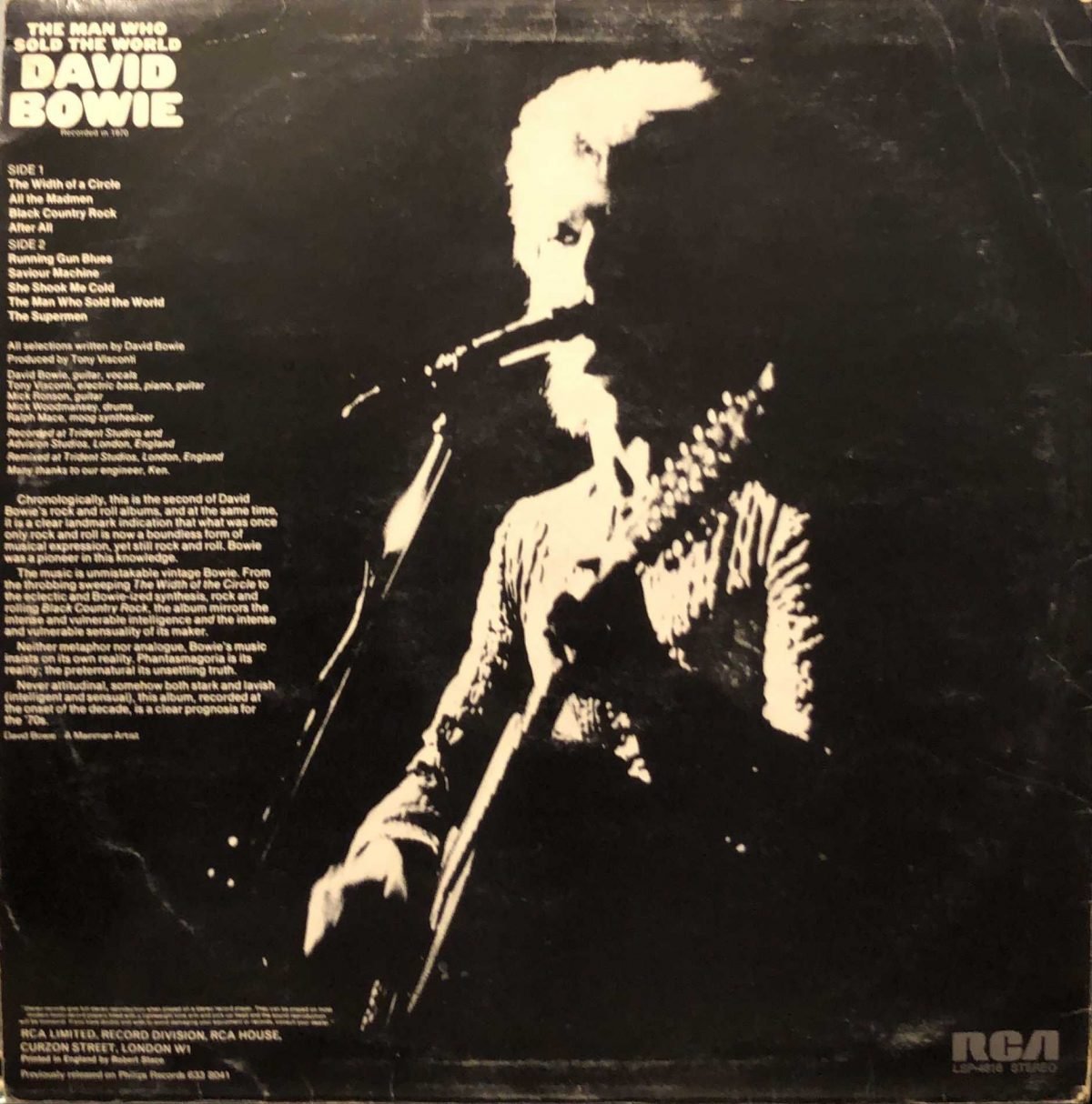 David Bowie ‎– The Man Who Sold The World LP Plak - Görsel 2