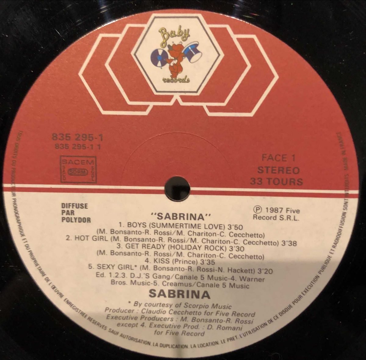 Sabrina ‎– Sabrina LP Plak - Görsel 2