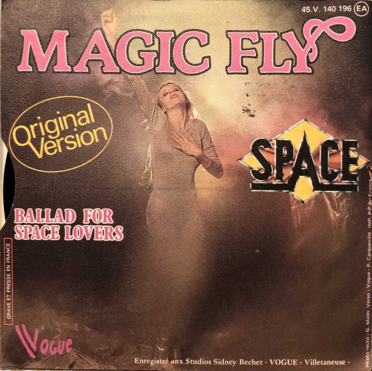 Space ‎– Magic Fly (Original Version) 45lik Plak - Görsel 2