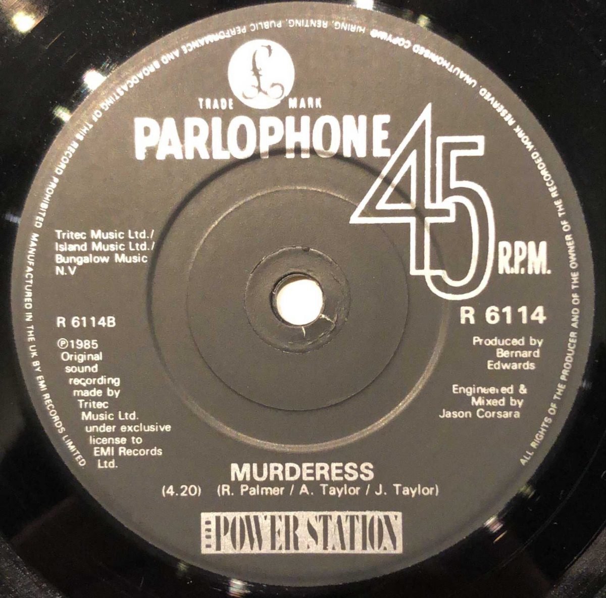 The Power Station ‎– Communication 45lik Plak - Görsel 2