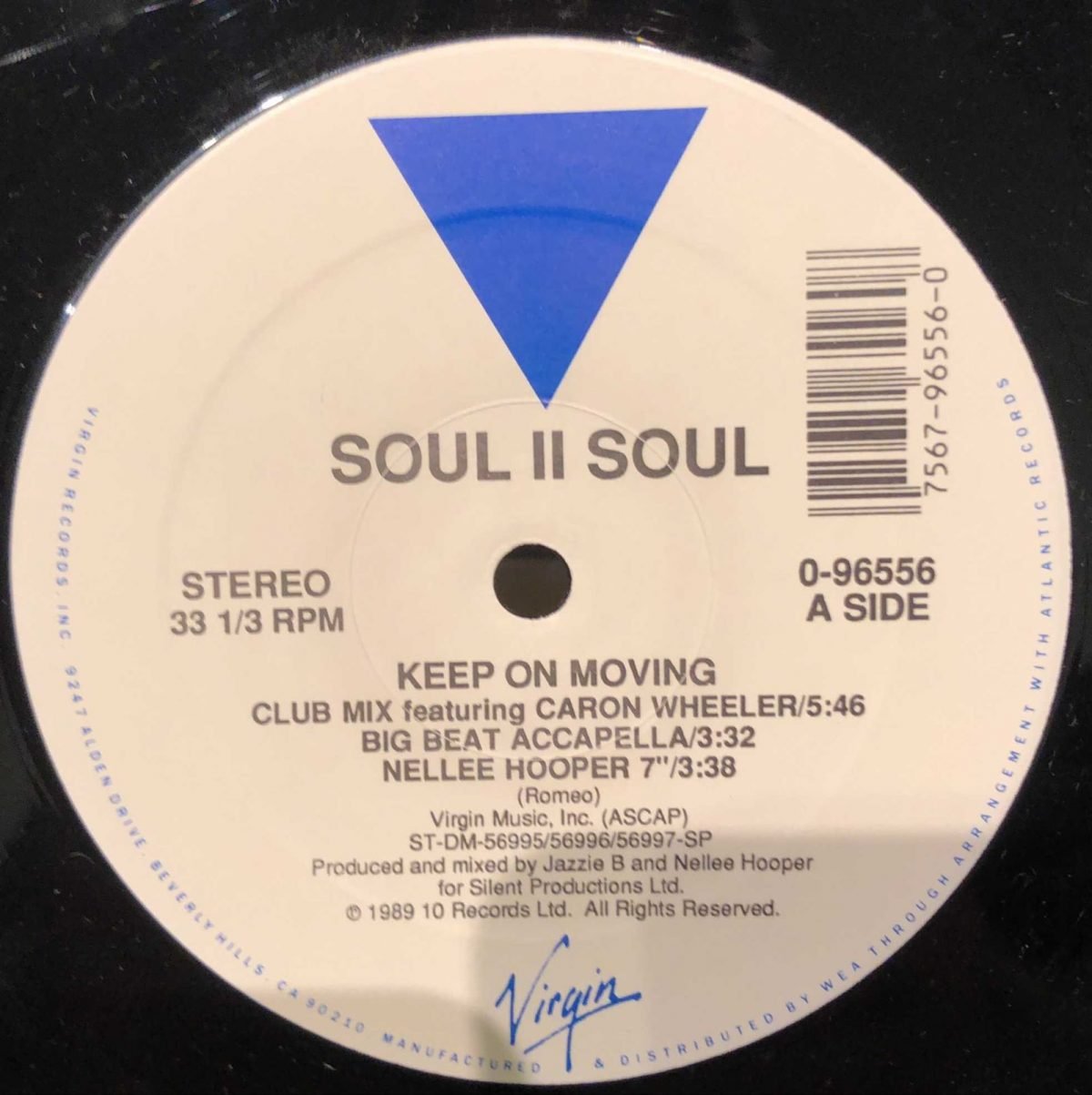 Soul II Soul ‎– Keep On Movin Maxi Single Plak - Görsel 3