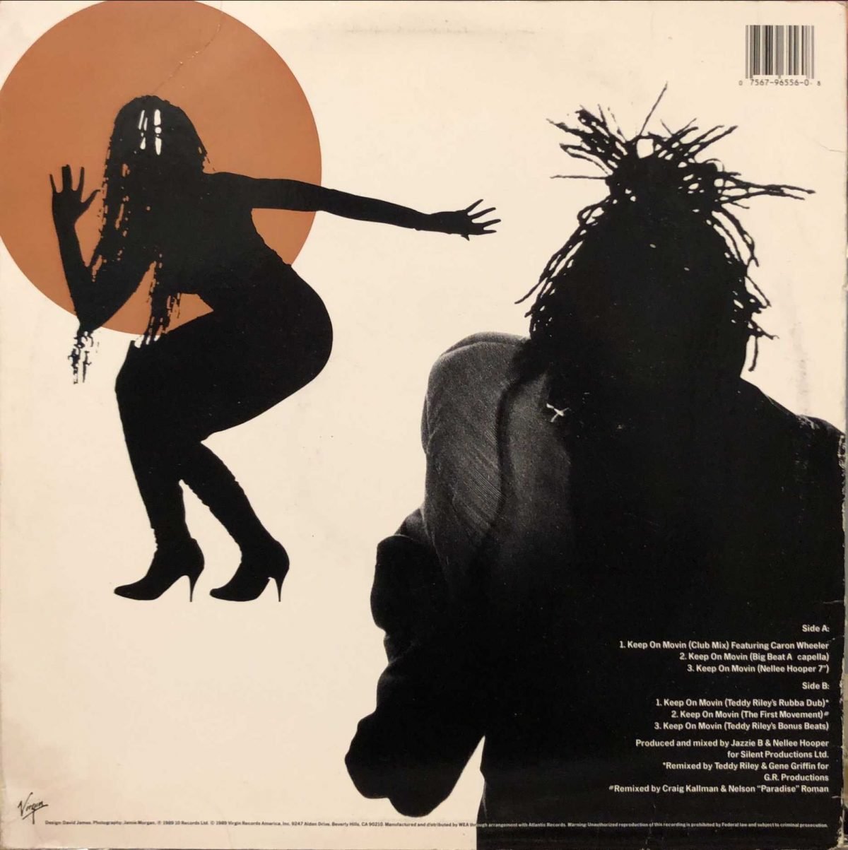 Soul II Soul ‎– Keep On Movin Maxi Single Plak - Görsel 2