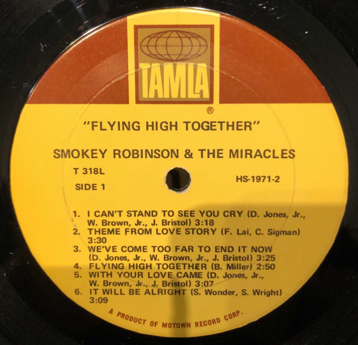 Smokey Robinson And The Miracles ‎– Flying High Together LP Plak - Görsel 3
