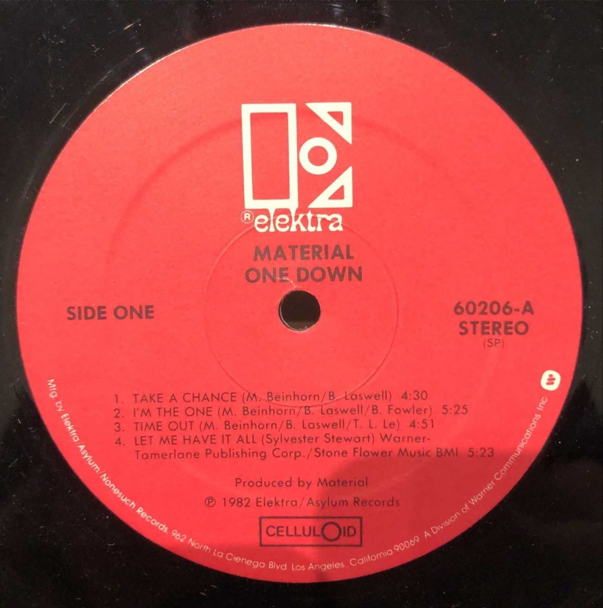Material ‎– One Down LP Plak - Görsel 3