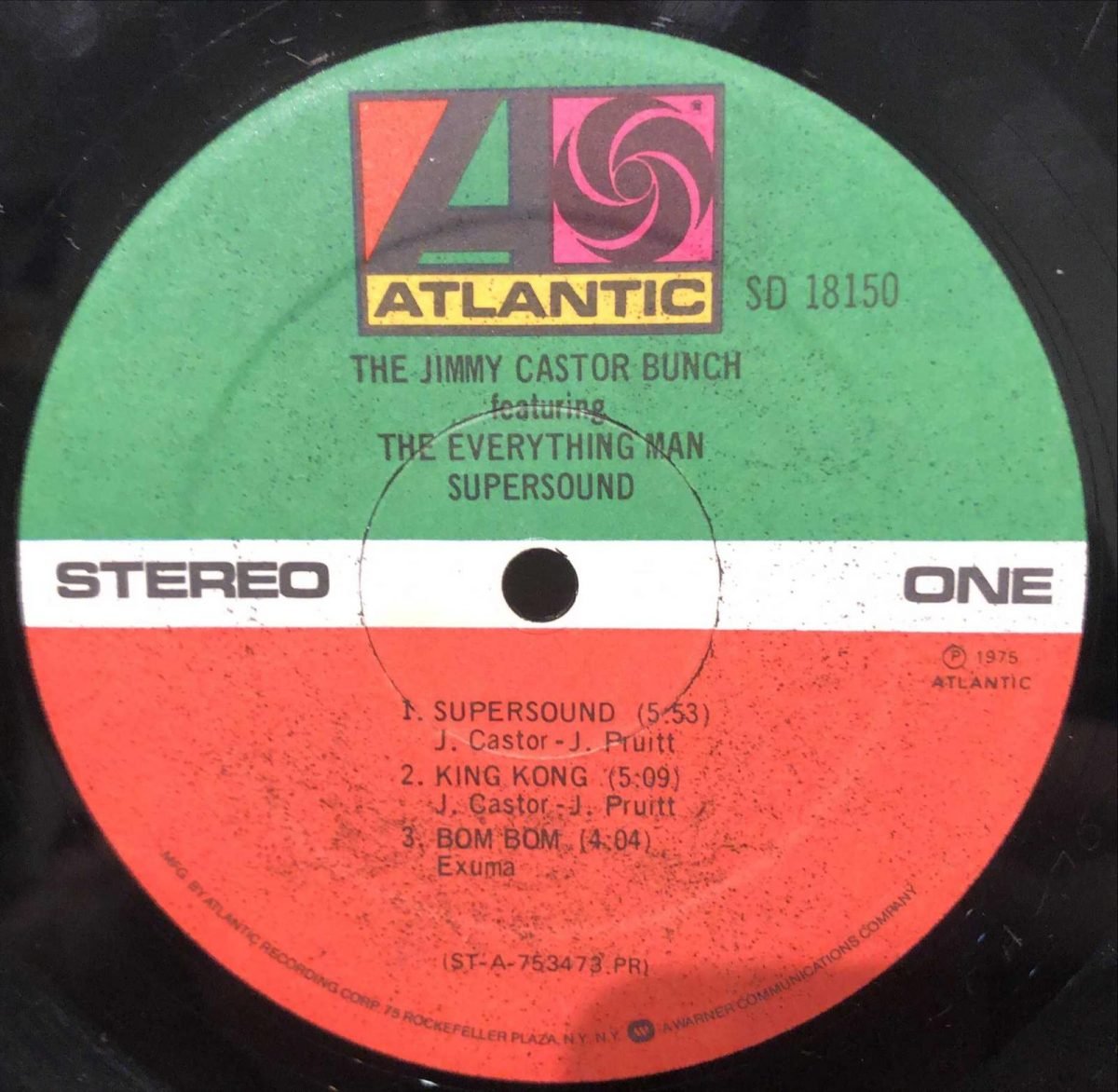 The Jimmy Castor Bunch Featuring The Everything Man ‎– Supersound LP Plak - Görsel 3