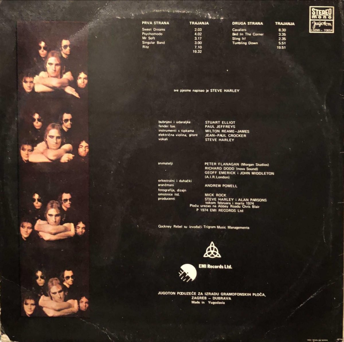 Cockney Rebel ‎– The Psychomodo LP Plak - Görsel 3
