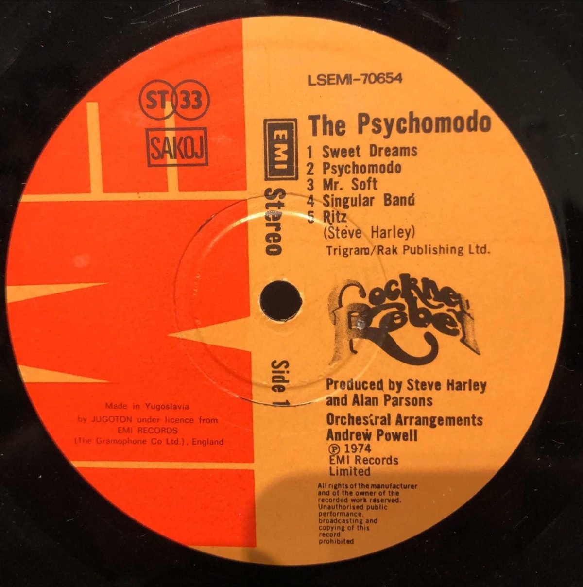 Cockney Rebel ‎– The Psychomodo LP Plak - Görsel 2