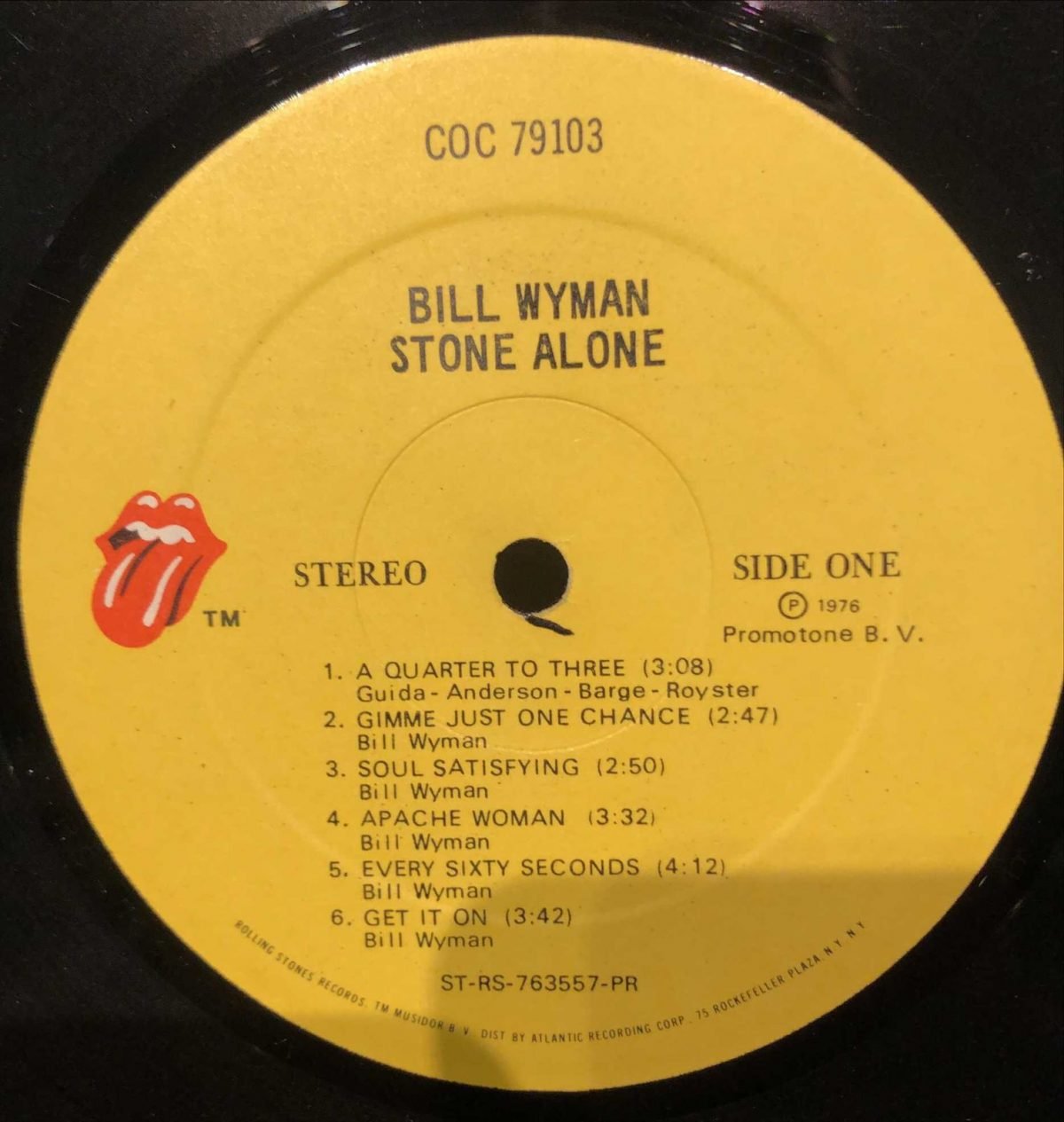 Bill Wyman ‎– Stone Alone Plak - Görsel 2