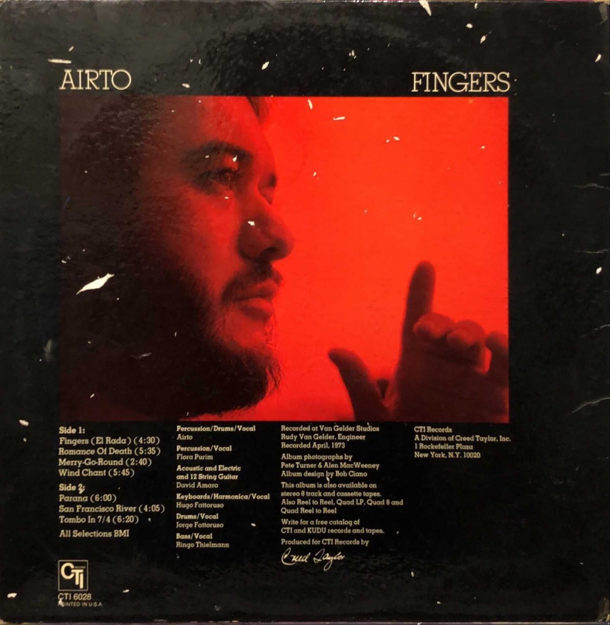 Airto ‎– Fingers LP Plak - Görsel 2