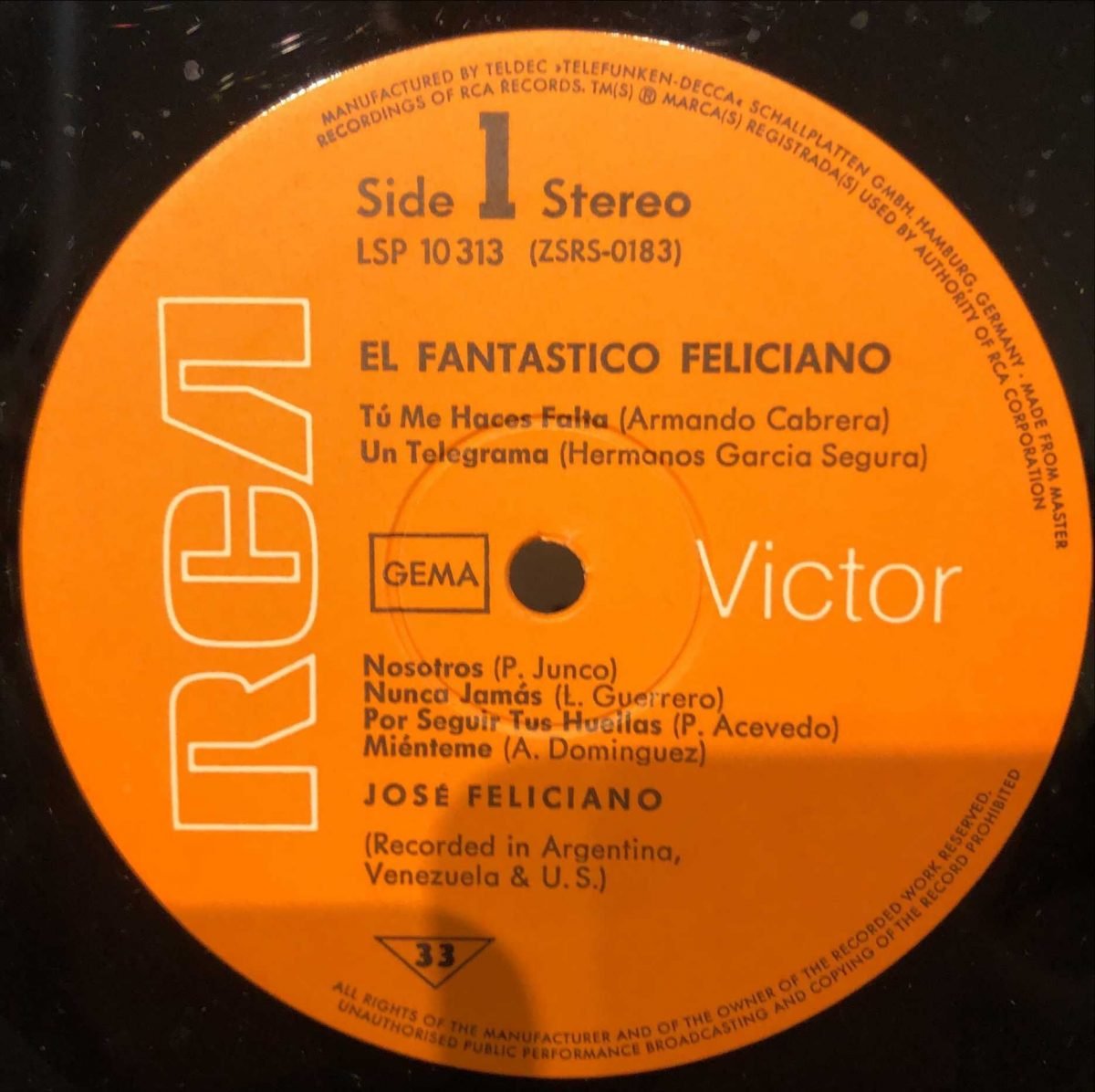 José Feliciano ‎– El Fantastico! LP Plak - Görsel 2