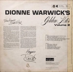 Dionne Warwick ‎– Dionne Warwick's Golden Hits Volume 2 LP Plak - Görsel 3