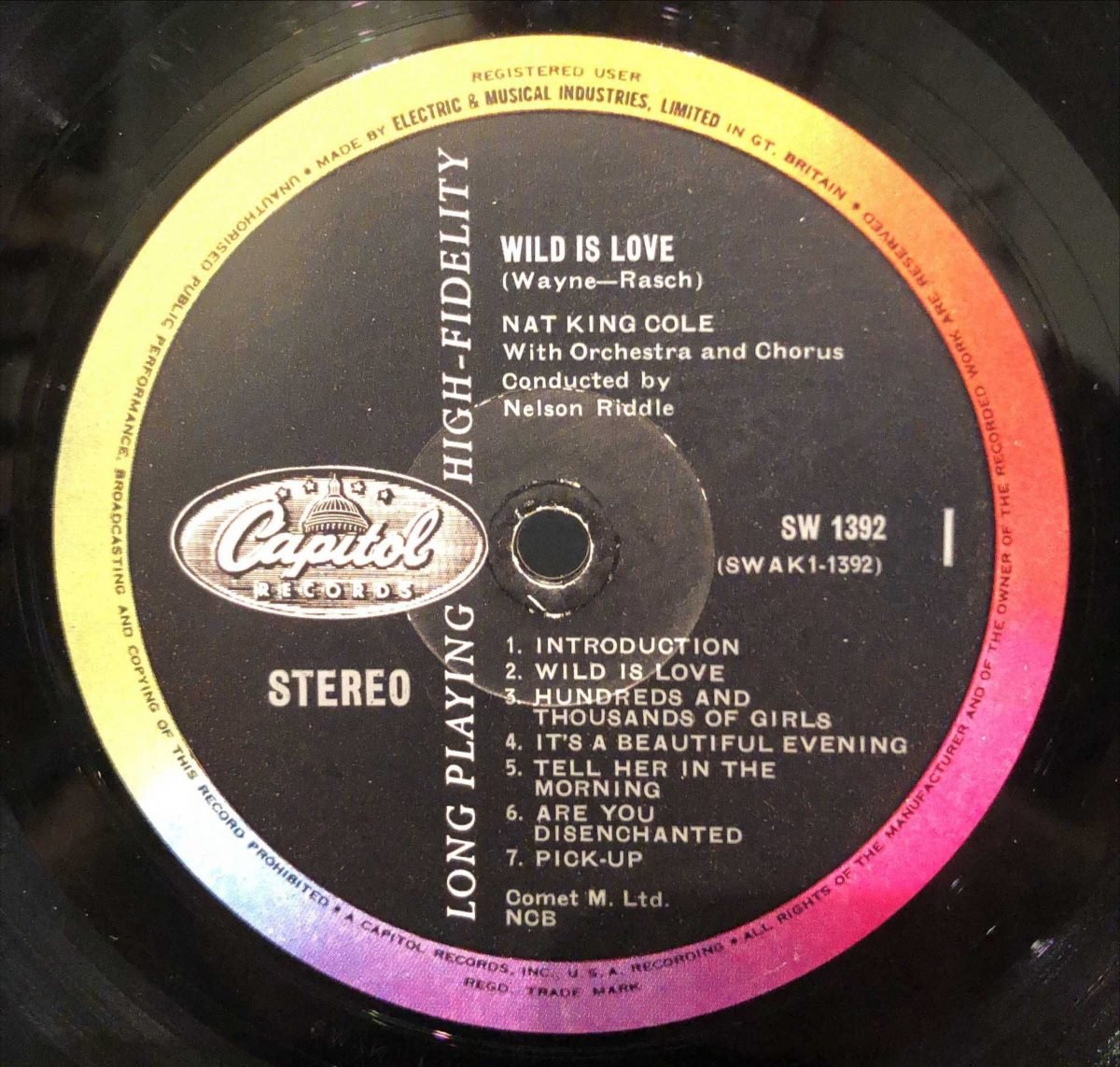 Nat King Cole ‎– Wild Is Love  LP Plak - Görsel 2
