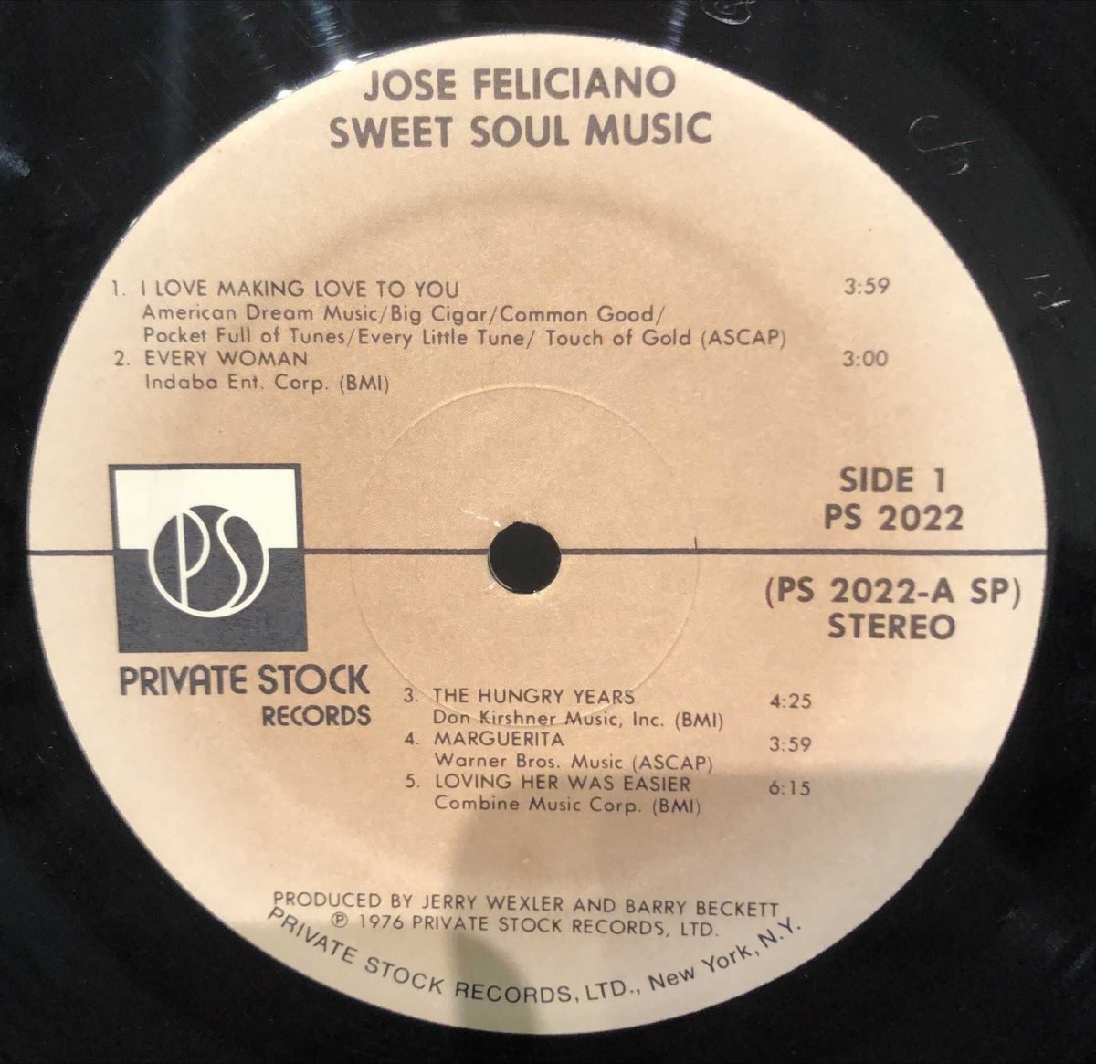 José Feliciano ‎– Sweet Soul Music LP Plak - Görsel 2