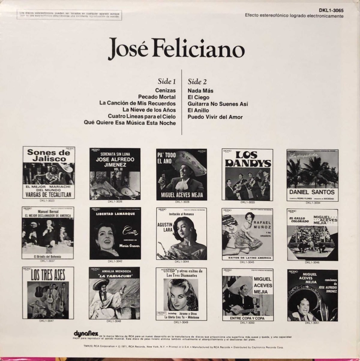 José Feliciano ‎– January '71 LP Plak - Görsel 3