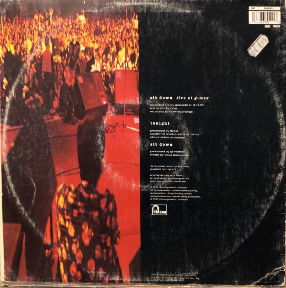 James ‎– Sit Down Maxi Single Plak - Görsel 2