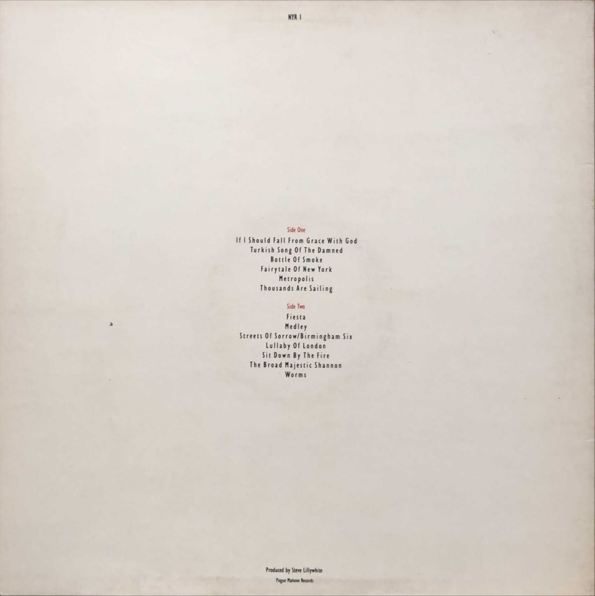 The Pogues ‎– If I Should Fall From Grace With God LP Plak - Görsel 2