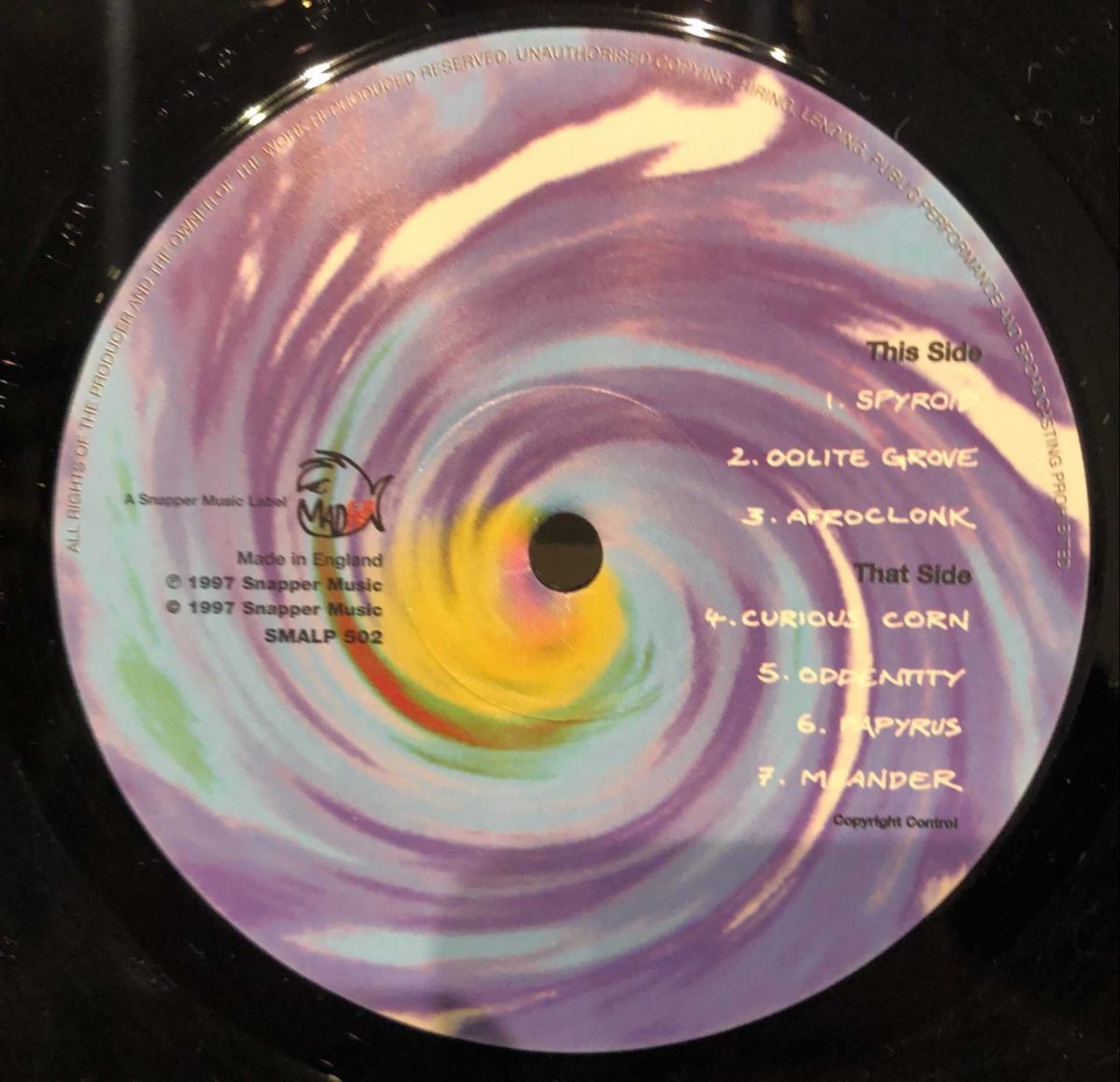 Ozric Tentacles ‎– Curious Corn LP Plak - Görsel 3