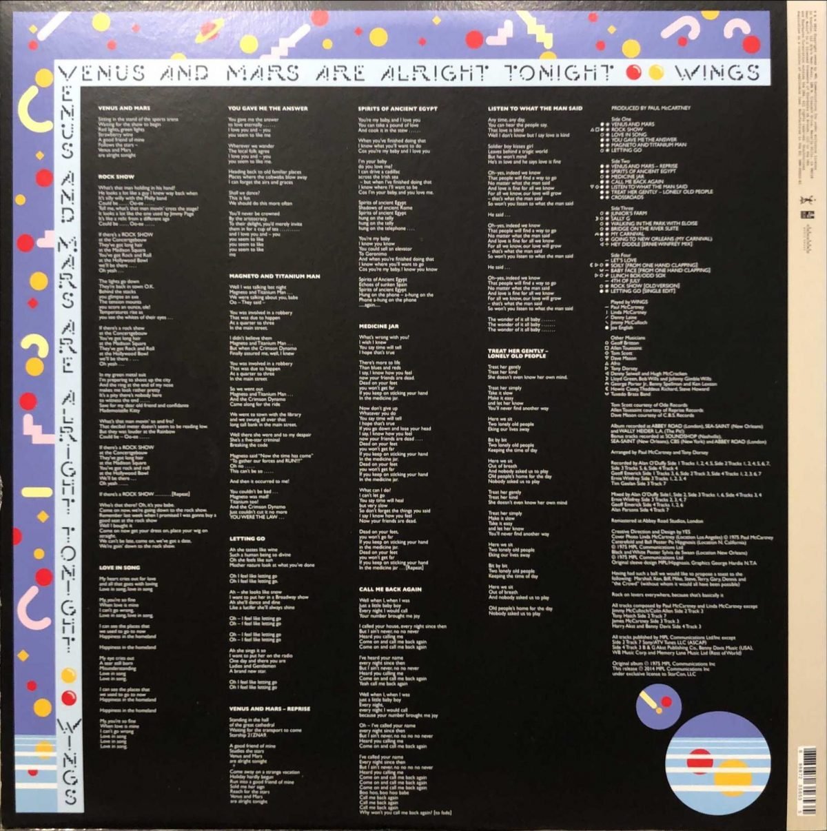 Wings ‎– Venus And Mars  2LP Plak - Görsel 2