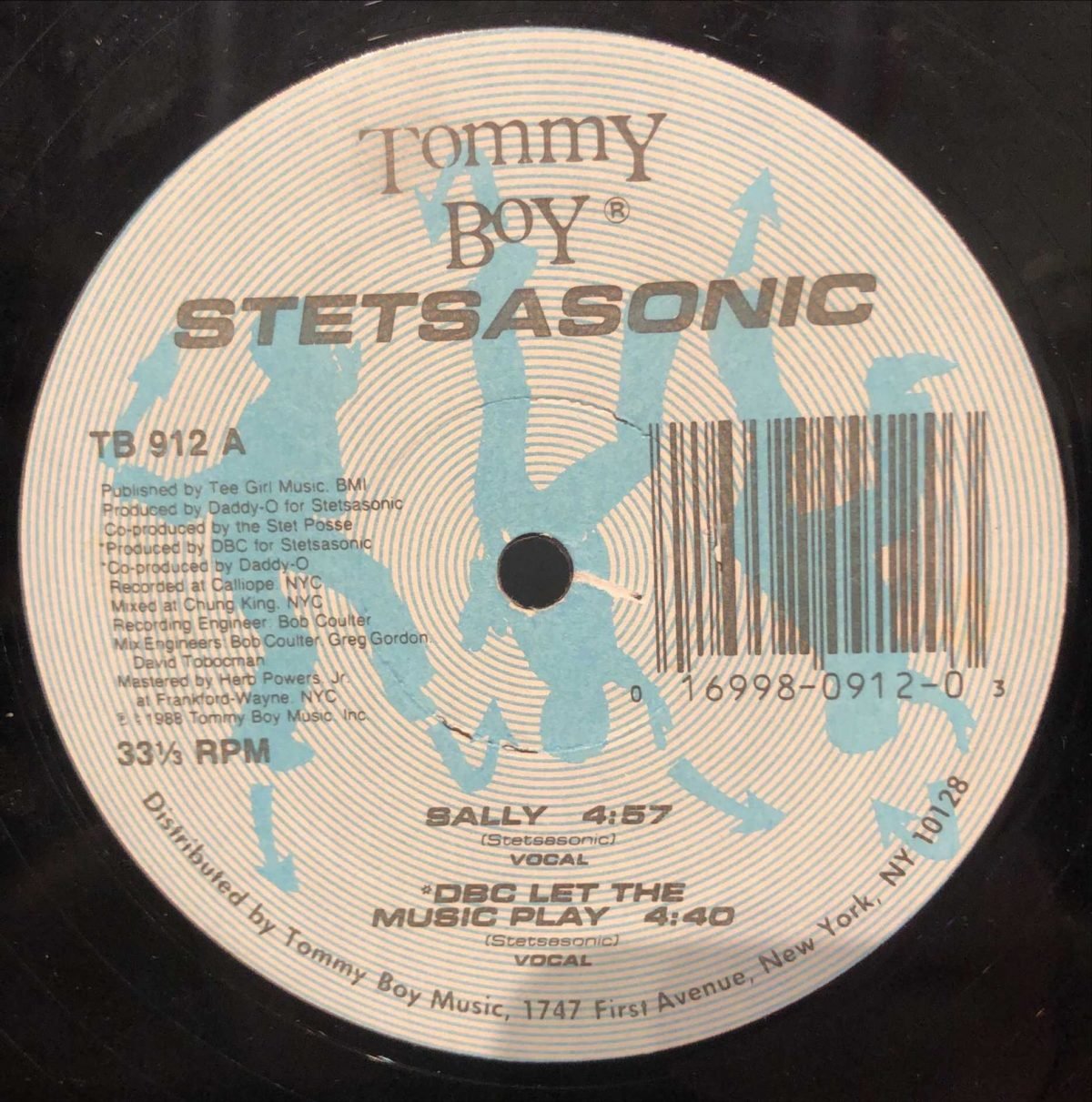 Stetsasonic ‎– Sally / DBC Let The Music Play Maxi Single Plak - Görsel 3