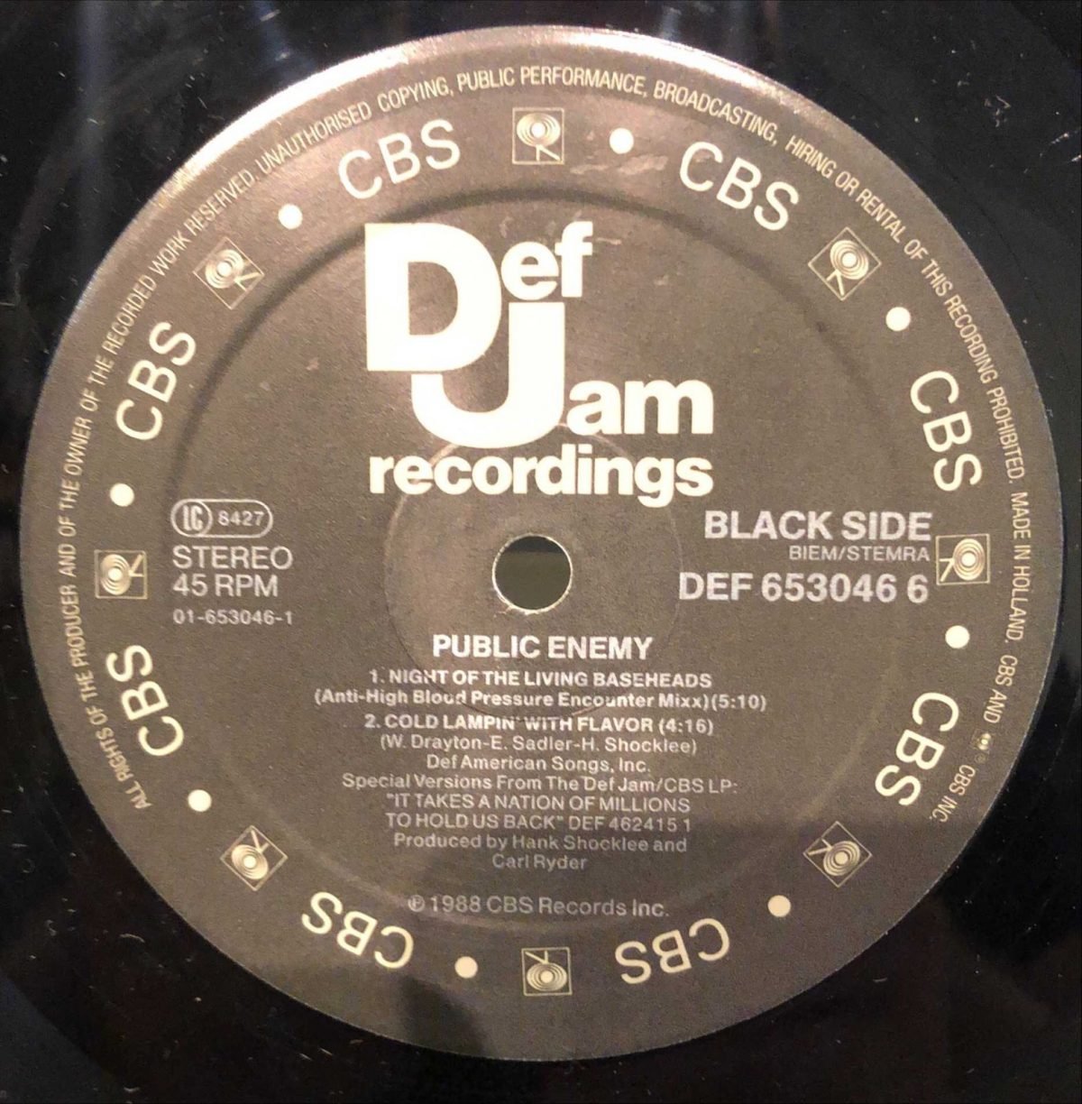 Public Enemy ‎– Night Of The Living Baseheads Maxi Single Plak - Görsel 2